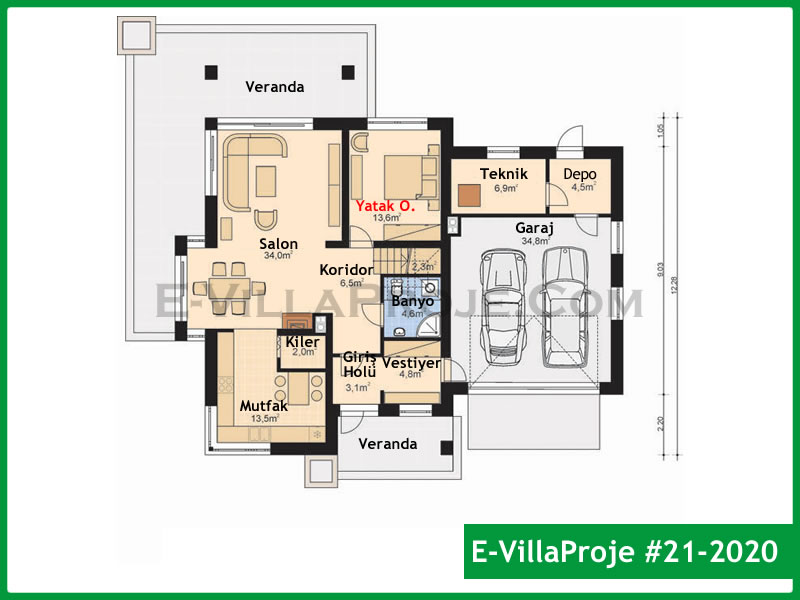 Gazbeton Çelik Ev 235 m² Dubleks (5+1) - Görsel 2