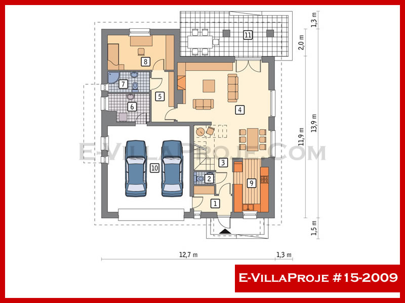 Gazbeton Çelik Ev 235 m² Dubleks (5+1) - Görsel 2
