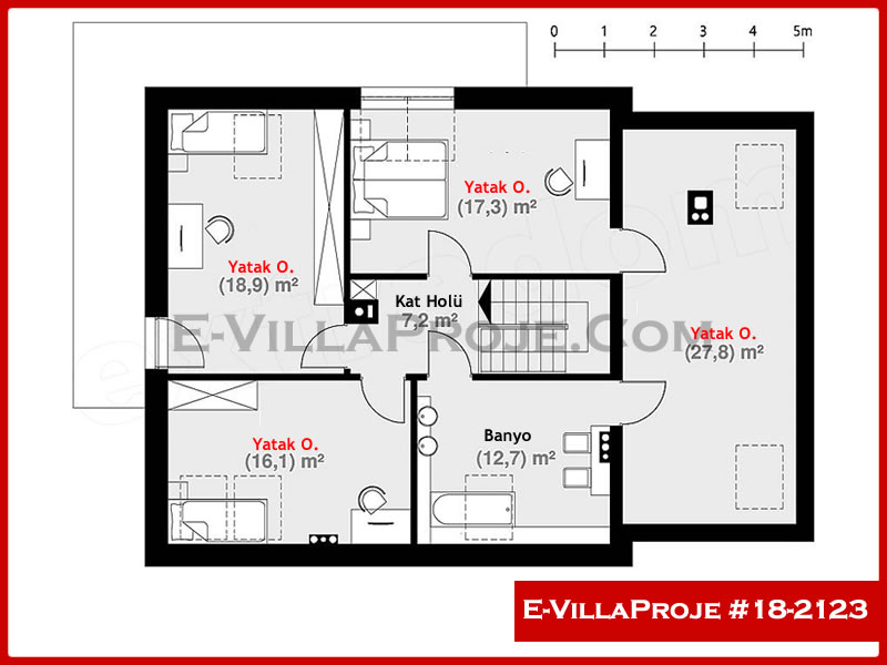 Gazbeton Çelik Ev 235 m² Dubleks (5+1) - Görsel 3