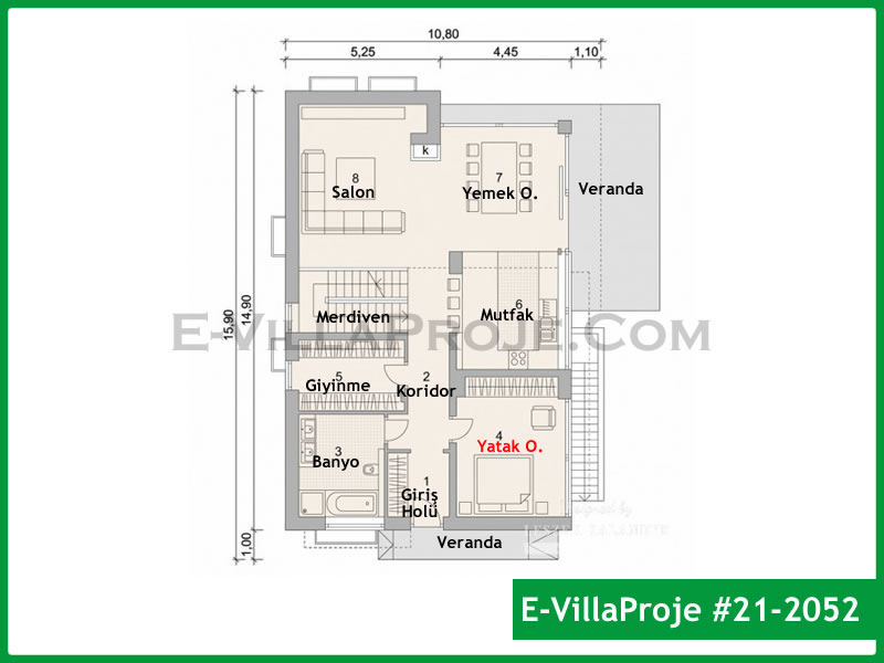 Gazbeton Çelik Ev 236 m² Dubleks (5+1) - Görsel 2