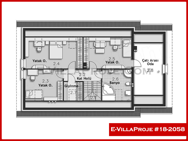 Gazbeton Çelik Ev 236 m² Dubleks (5+1) - Görsel 3