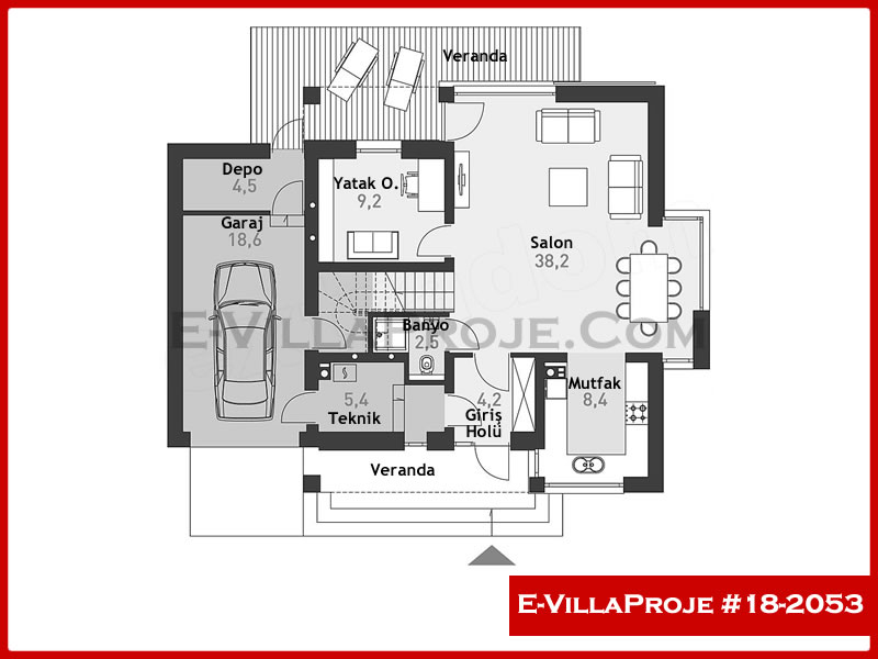 Gazbeton Çelik Ev 236 m² Dubleks (5+1) - Görsel 2