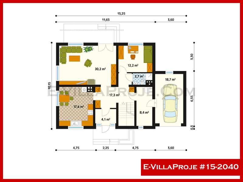 Gazbeton Çelik Ev 237 m² Dubleks (5+1) - Görsel 2