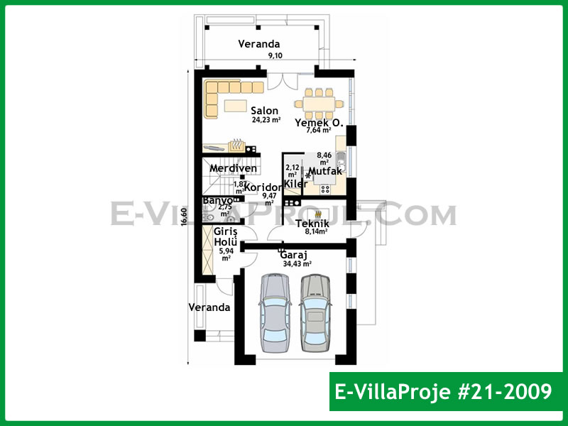 Gazbeton Çelik Ev 237 m² Dubleks (5+1) - Görsel 2