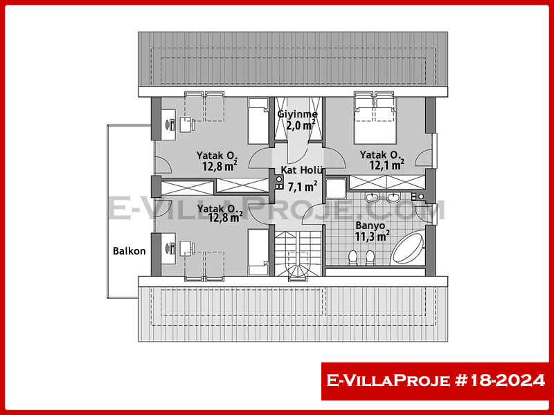 Gazbeton Çelik Ev 237 m² Dubleks (5+1) - Görsel 3