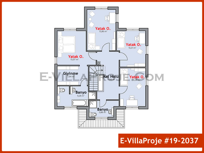 Gazbeton Çelik Ev 238 m² Dubleks (5+1) - Görsel 3