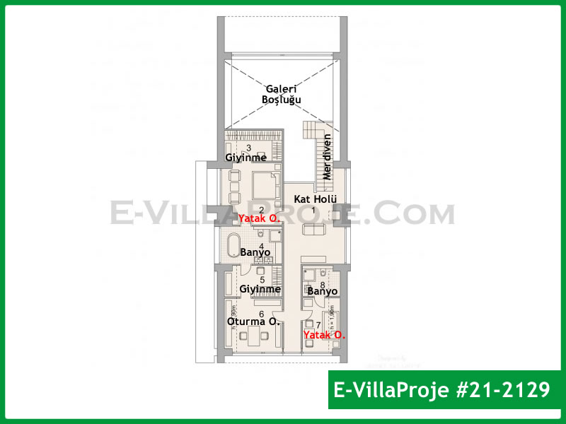 Gazbeton Çelik Ev 239 m² Dubleks (5+1) - Görsel 3