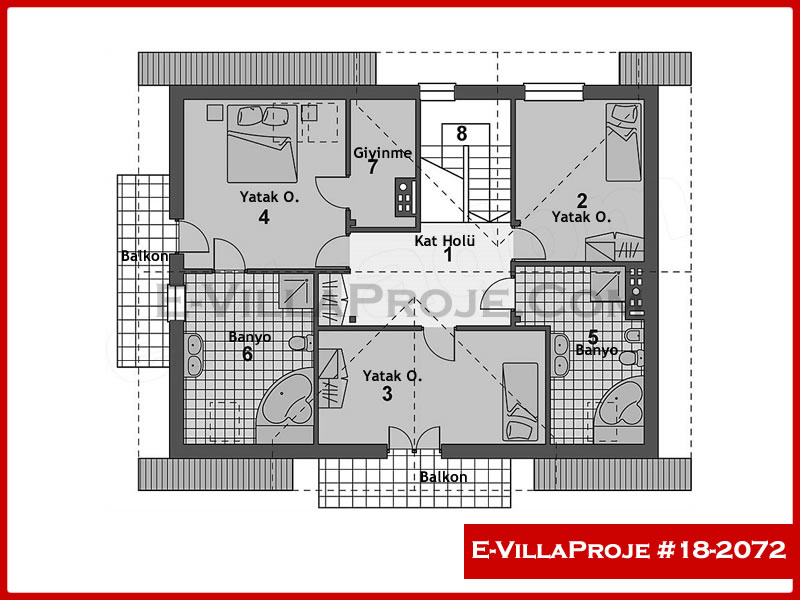 Gazbeton Çelik Ev 239 m² Dubleks (5+1) - Görsel 3