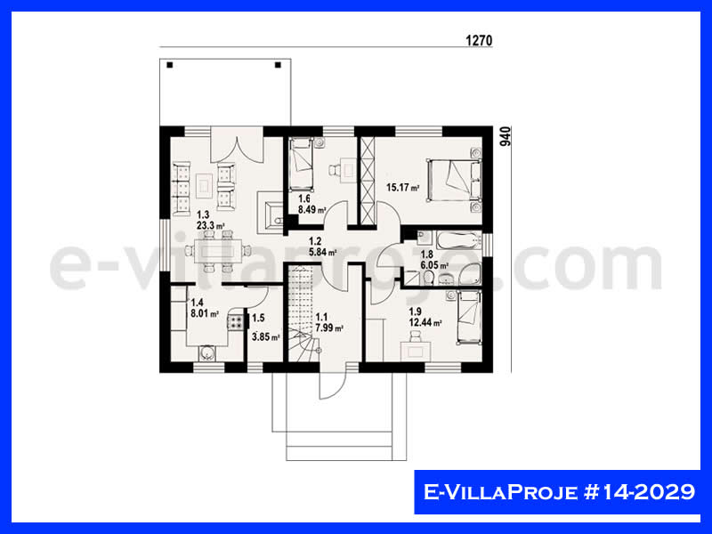 Gazbeton Çelik Ev 239 m² Dubleks (5+1) - Görsel 2