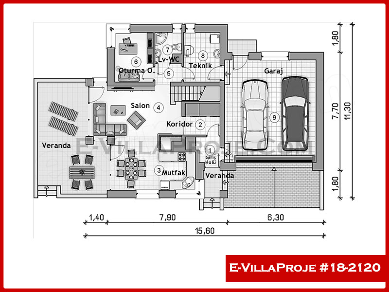 Gazbeton Çelik Ev 239 m² Dubleks (5+1) - Görsel 2
