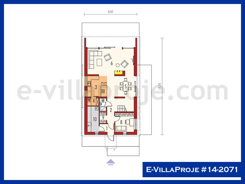 Gazbeton Çelik Ev 240 m² Dubleks (5+1) - Görsel 2