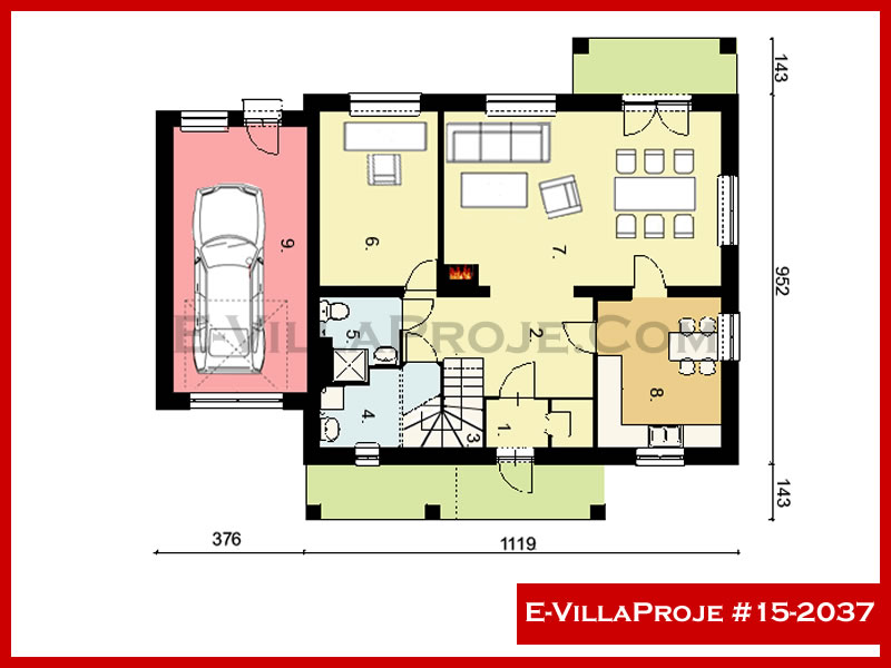 Gazbeton Çelik Ev 240 m² Dubleks (5+1) - Görsel 2