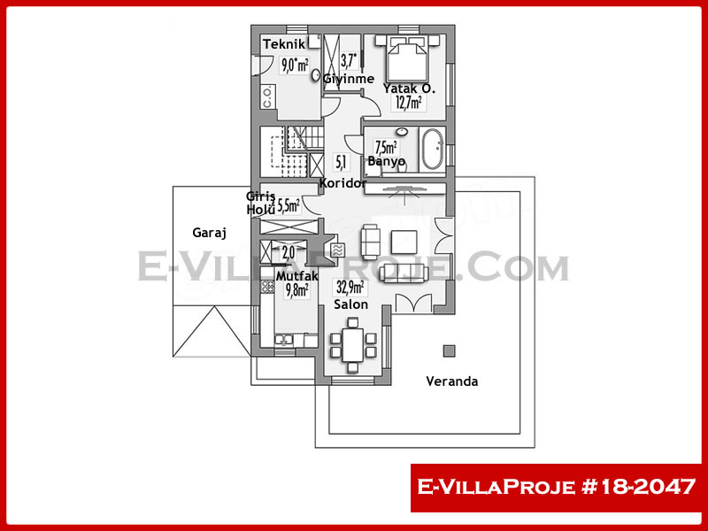 Gazbeton Çelik Ev 240 m² Dubleks (5+1) - Görsel 2