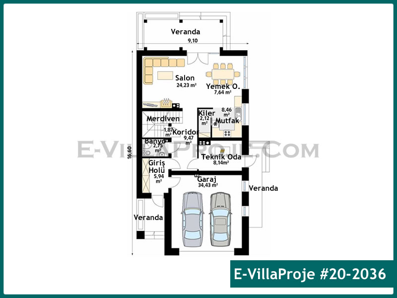 Gazbeton Çelik Ev 240 m² Dubleks (5+1) - Görsel 2