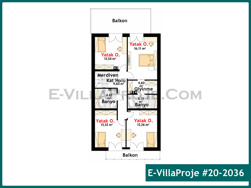 Gazbeton Çelik Ev 240 m² Dubleks (5+1) - Görsel 3