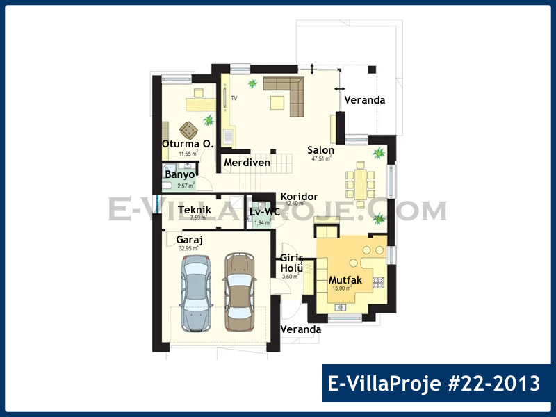 Gazbeton Çelik Ev 241 m² Dubleks (5+1) - Görsel 2