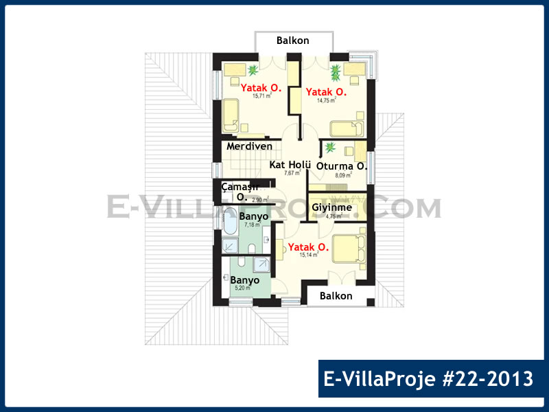Gazbeton Çelik Ev 241 m² Dubleks (5+1) - Görsel 3
