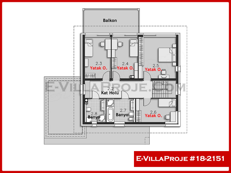 Gazbeton Çelik Ev 241 m² Dubleks (5+1) - Görsel 3