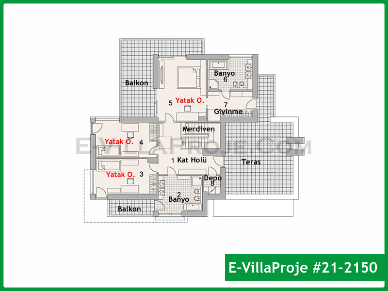 Gazbeton Çelik Ev 241 m² Dubleks (5+1) - Görsel 3