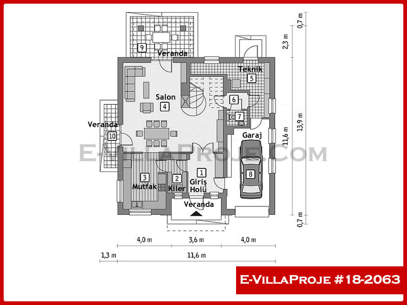 Gazbeton Çelik Ev 241 m² Dubleks (5+1) - Görsel 2