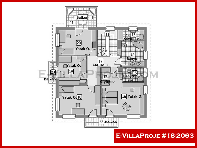 Gazbeton Çelik Ev 241 m² Dubleks (5+1) - Görsel 3