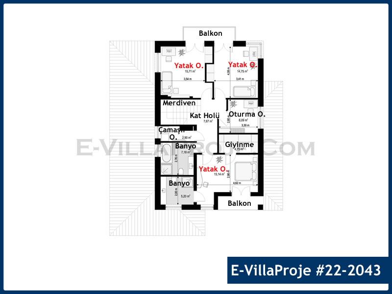 Gazbeton Çelik Ev 242 m² Dubleks (5+1) - Görsel 3