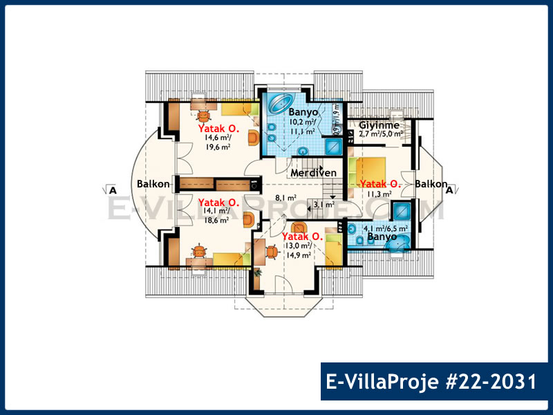 Gazbeton Çelik Ev 243 m² Dubleks (5+1) - Görsel 3