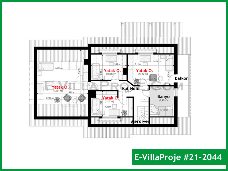 Gazbeton Çelik Ev 246 m² Dubleks (5+1) - Görsel 3