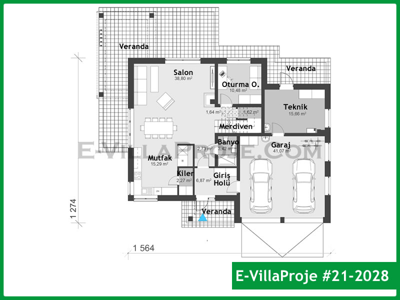Gazbeton Çelik Ev 247 m² Dubleks (5+1) - Görsel 2