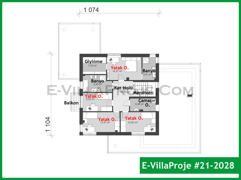 Gazbeton Çelik Ev 247 m² Dubleks (5+1) - Görsel 3