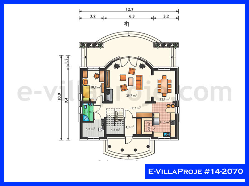 Gazbeton Çelik Ev 248 m² Dubleks (5+1) - Görsel 2