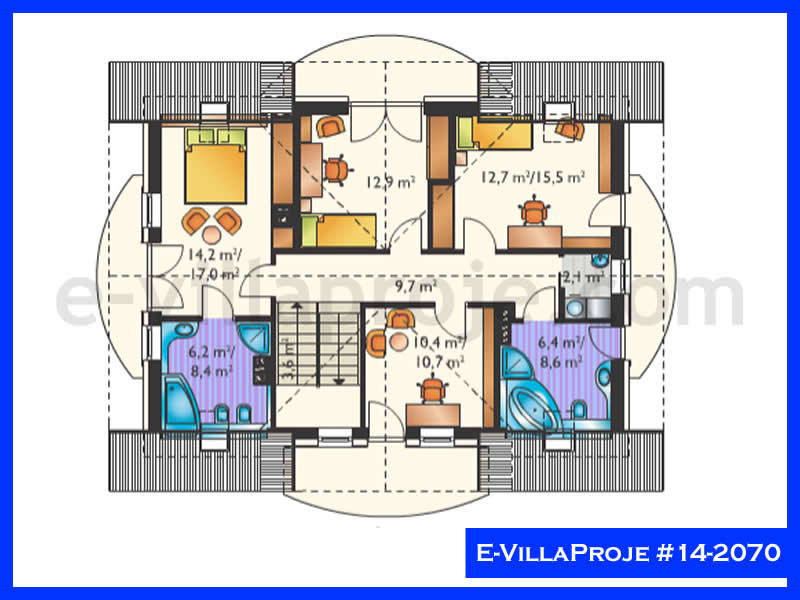 Gazbeton Çelik Ev 248 m² Dubleks (5+1) - Görsel 3