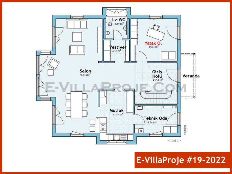 Gazbeton Çelik Ev 248 m² Dubleks (5+1) - Görsel 2