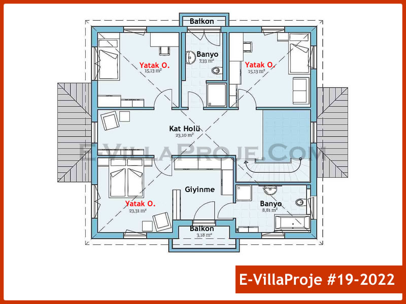 Gazbeton Çelik Ev 248 m² Dubleks (5+1) - Görsel 3
