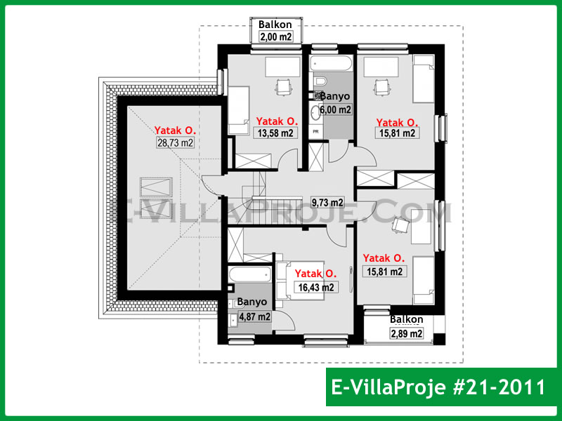 Gazbeton Çelik Ev 250 m² Dubleks (5+1) - Görsel 3