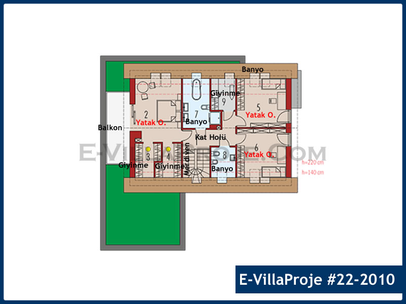 Gazbeton Çelik Ev 251 m² Dubleks (5+1) - Görsel 3