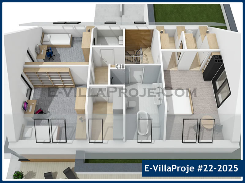 Gazbeton Çelik Ev 251 m² Dubleks (5+1) - Görsel 8