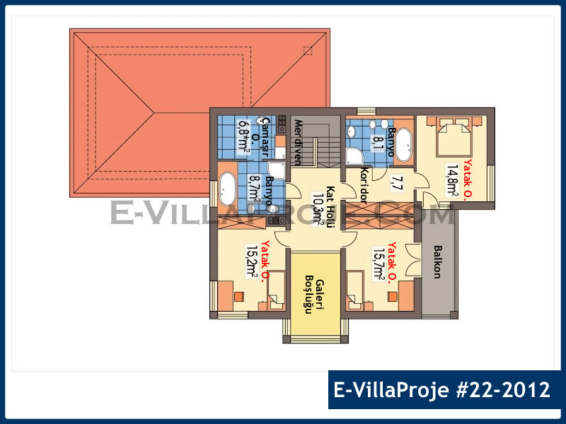 Gazbeton Çelik Ev 251 m² Dubleks (5+1) - Görsel 3