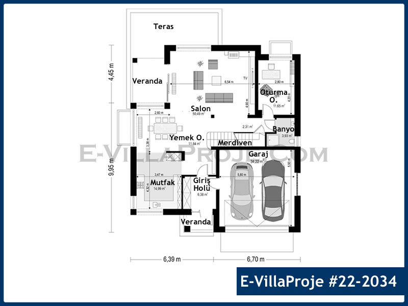 Gazbeton Çelik Ev 252 m² Dubleks (5+1) - Görsel 2