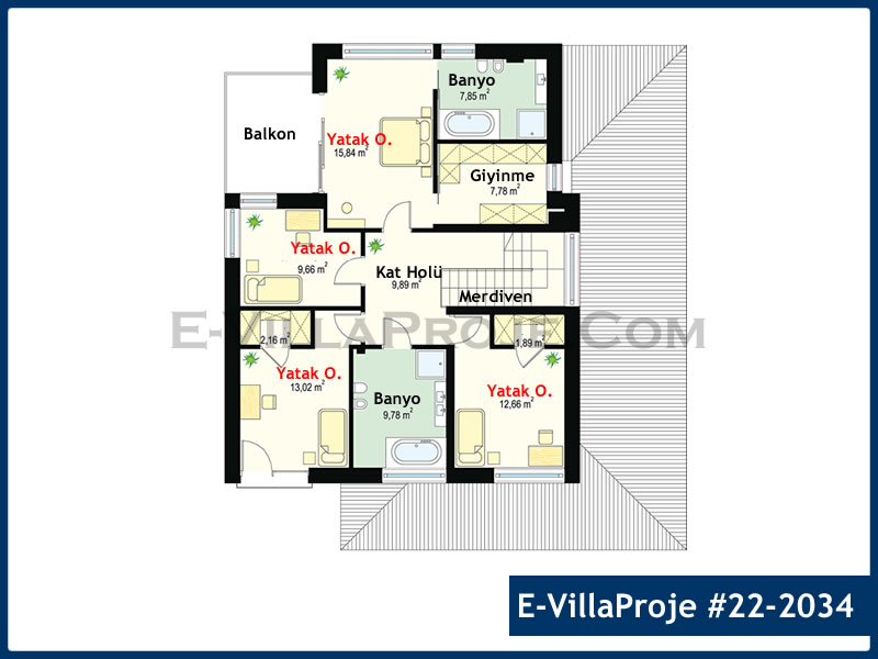 Gazbeton Çelik Ev 252 m² Dubleks (5+1) - Görsel 3