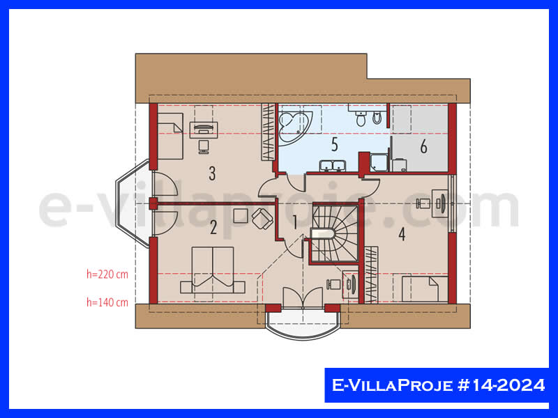 Gazbeton Çelik Ev 252 m² Dubleks (5+1) - Görsel 3