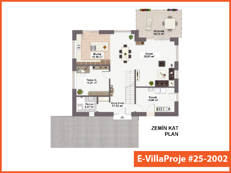 Gazbeton Çelik Ev 254 m² Dubleks (5+1) - Görsel 2