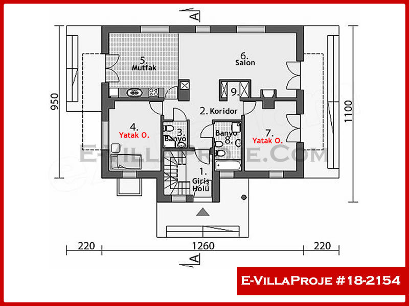 Gazbeton Çelik Ev 254 m² Dubleks (5+1) - Görsel 2