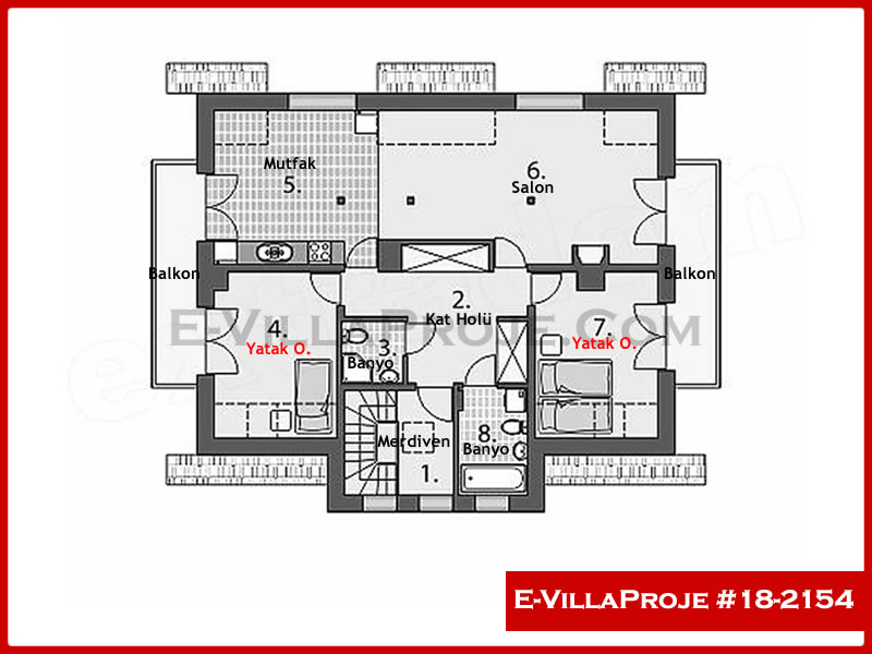Gazbeton Çelik Ev 254 m² Dubleks (5+1) - Görsel 3