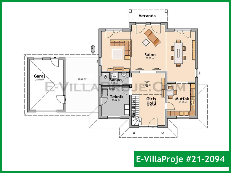 Gazbeton Çelik Ev 255 m² Dubleks (5+1) - Görsel 2