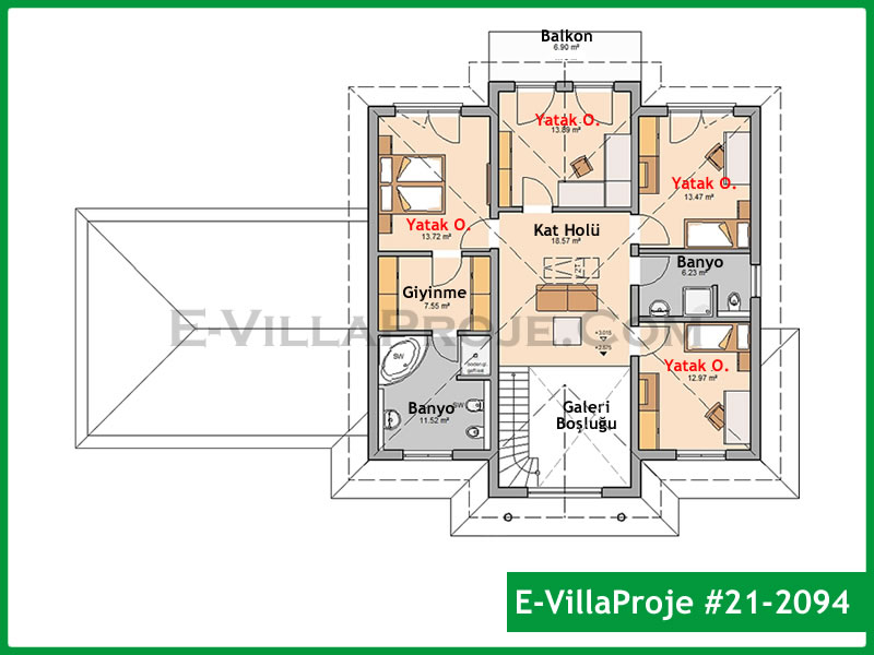 Gazbeton Çelik Ev 255 m² Dubleks (5+1) - Görsel 3