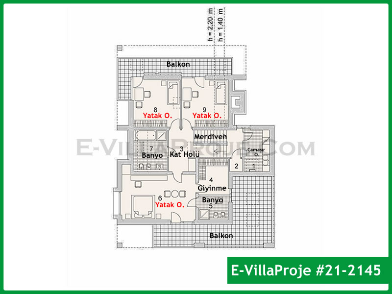 Gazbeton Çelik Ev 255 m² Dubleks (5+1) - Görsel 3