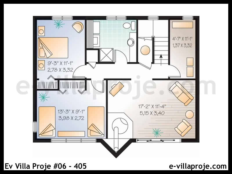 Gazbeton Çelik Ev 255 m² Dubleks (5+1) - Görsel 4