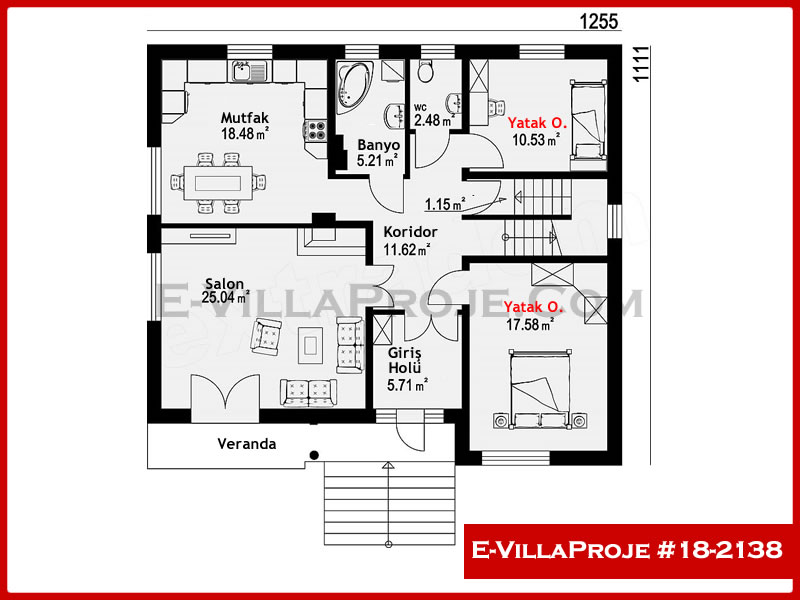 Gazbeton Çelik Ev 256 m² Dubleks (5+1) - Görsel 2
