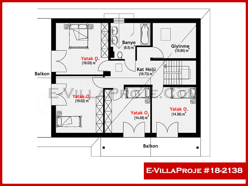 Gazbeton Çelik Ev 256 m² Dubleks (5+1) - Görsel 3